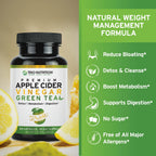TRIO NUTRITION Apple Cider Vinegar Green Tea Capsules - 60 Count - image 5