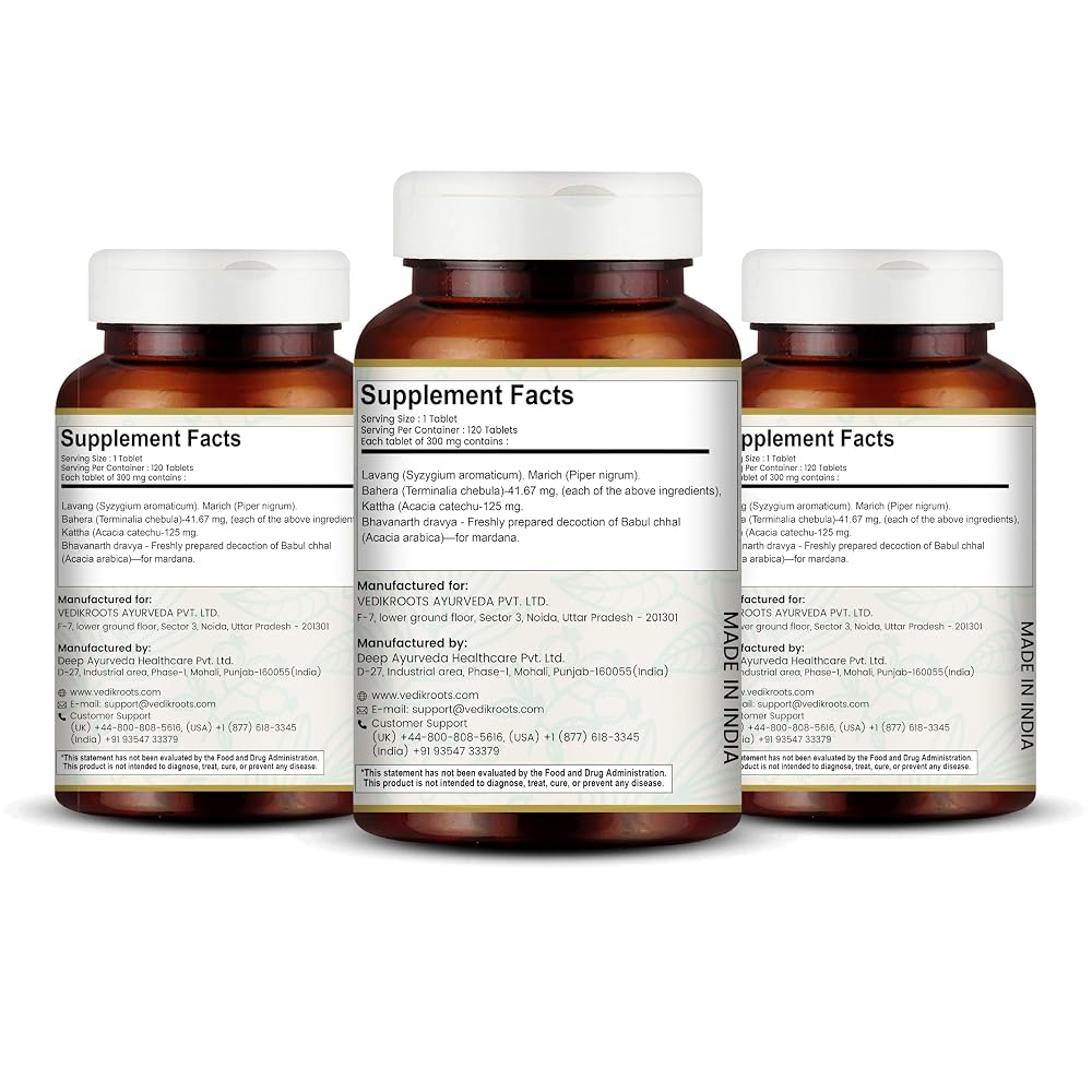 VEDIKROOTS Lavangadi Vati - Natural Support for Nasal Comfort