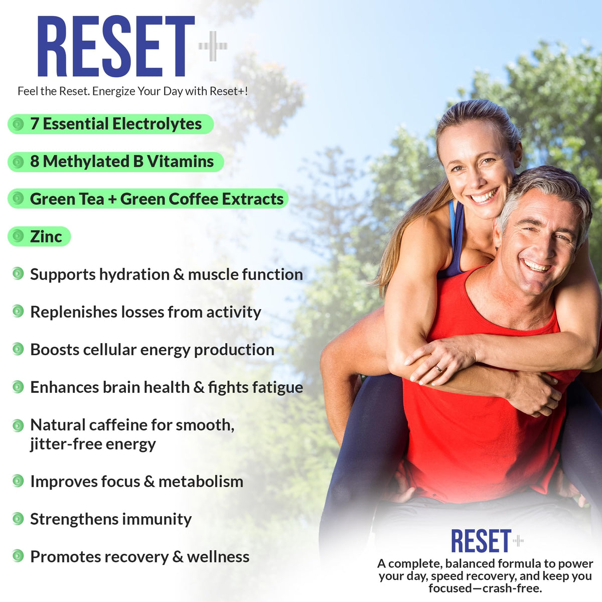CELCLENE Reset+ Electrolyte & B Complex - 120 Capsules - image 2