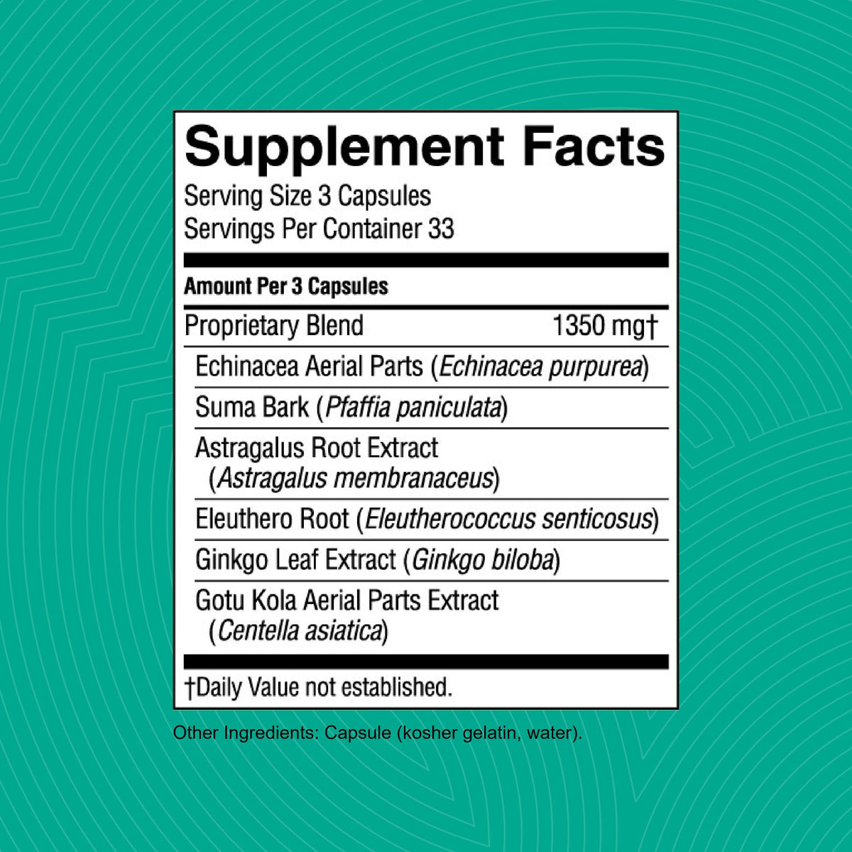 Nature's Sunshine Suma Combination Adaptogenic Herbs - 100 Capsules - image 3
