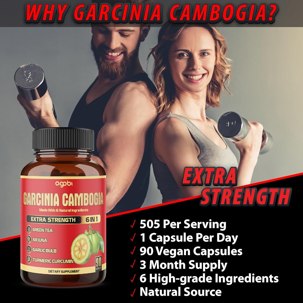 agobi Pure Garcinia Cambogia with Green Tea & Turmeric - 90 Capsules - image 5