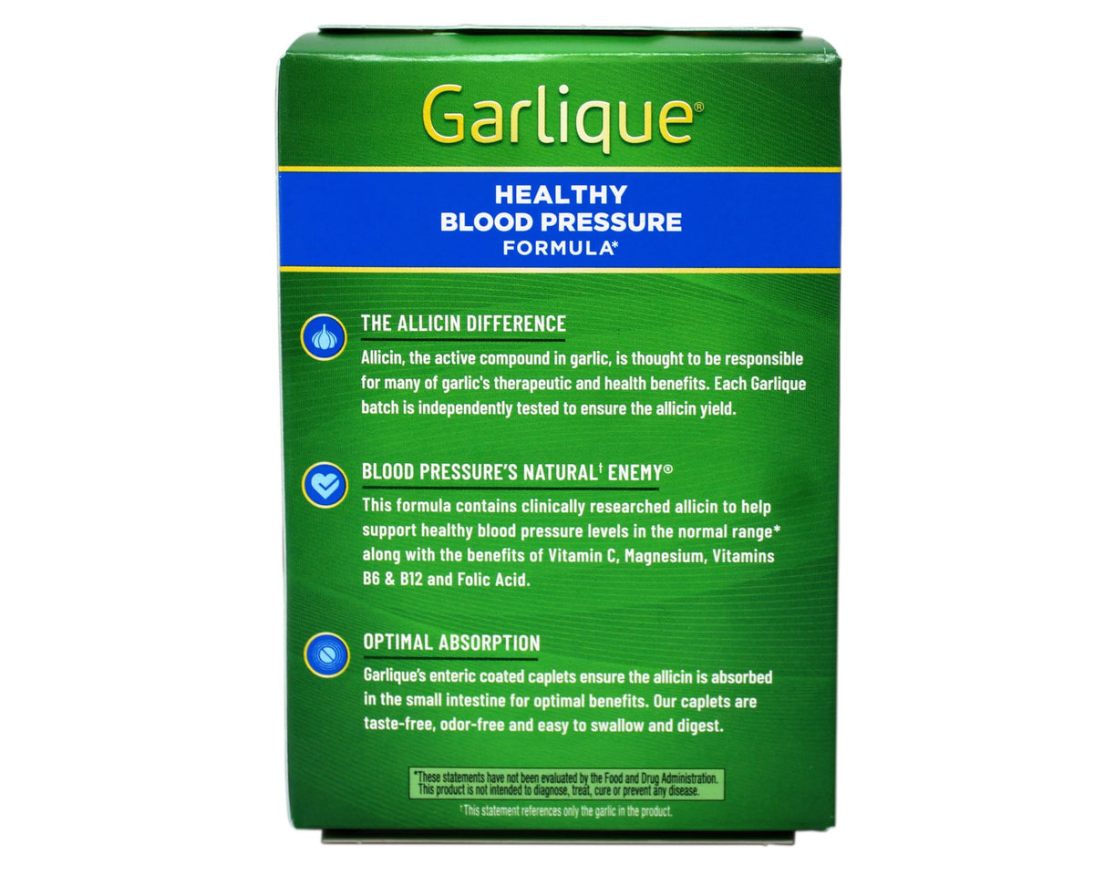 Garlique Healthy Blood Pressure Formula - 120 Caplets - image 6