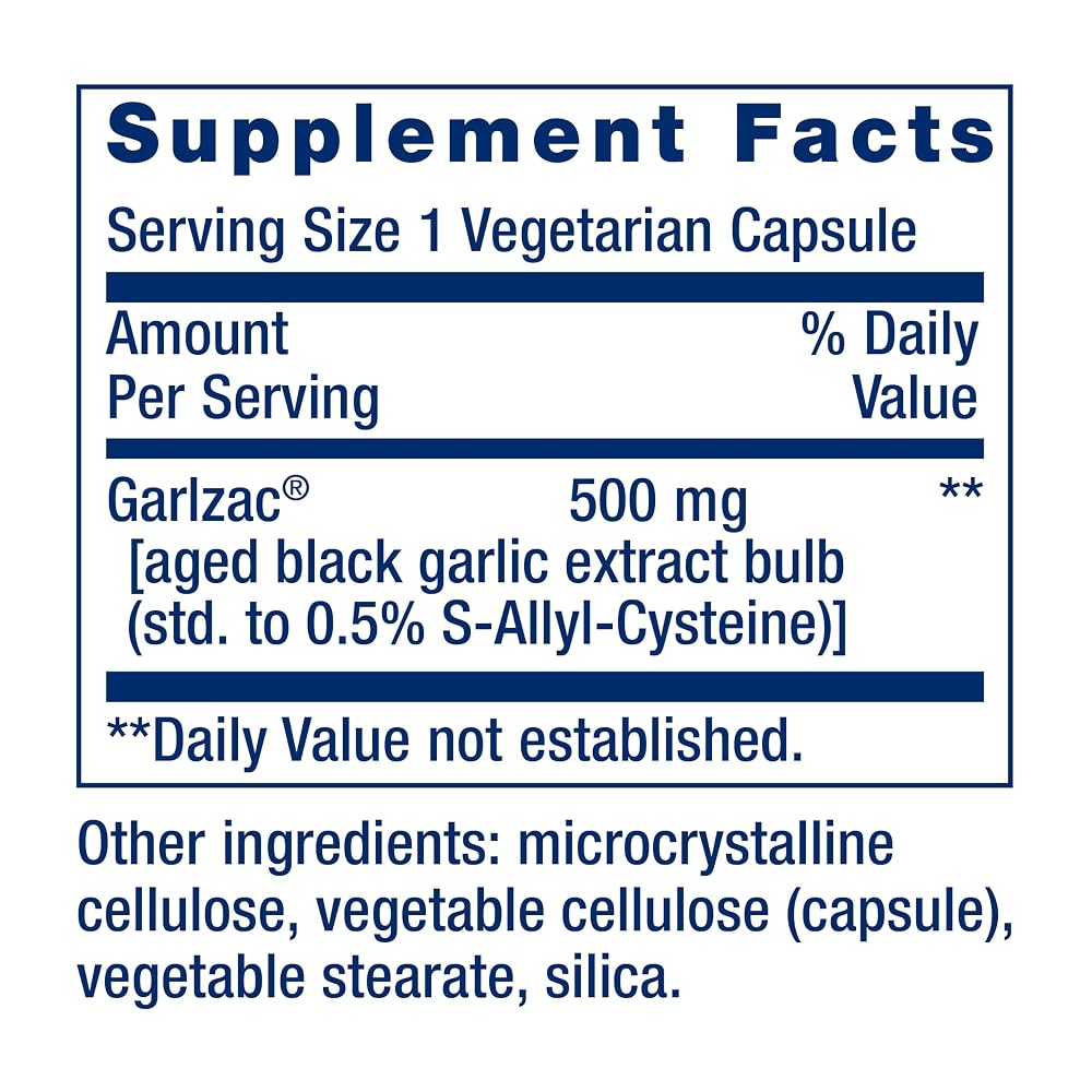 Life Extension Aged Black Garlic Heart Health Support - 30 Capsules - image 3