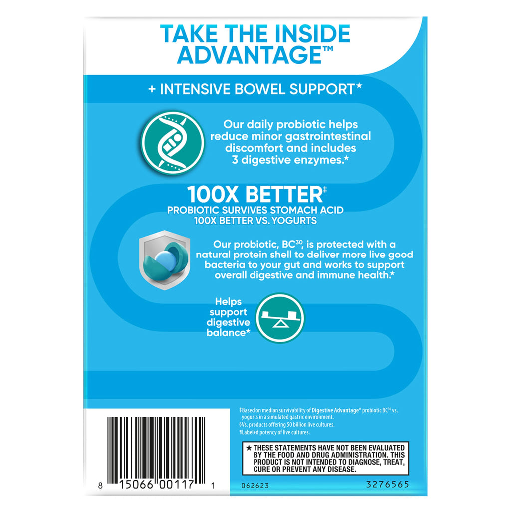 Digestive Advantage IBS Probiotics with Digestive Enzymes - 96 Capsules - image 10
