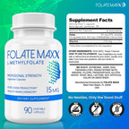 FOLATE MAXX L Methylfolate 15mg - 90 Capsules - image 4
