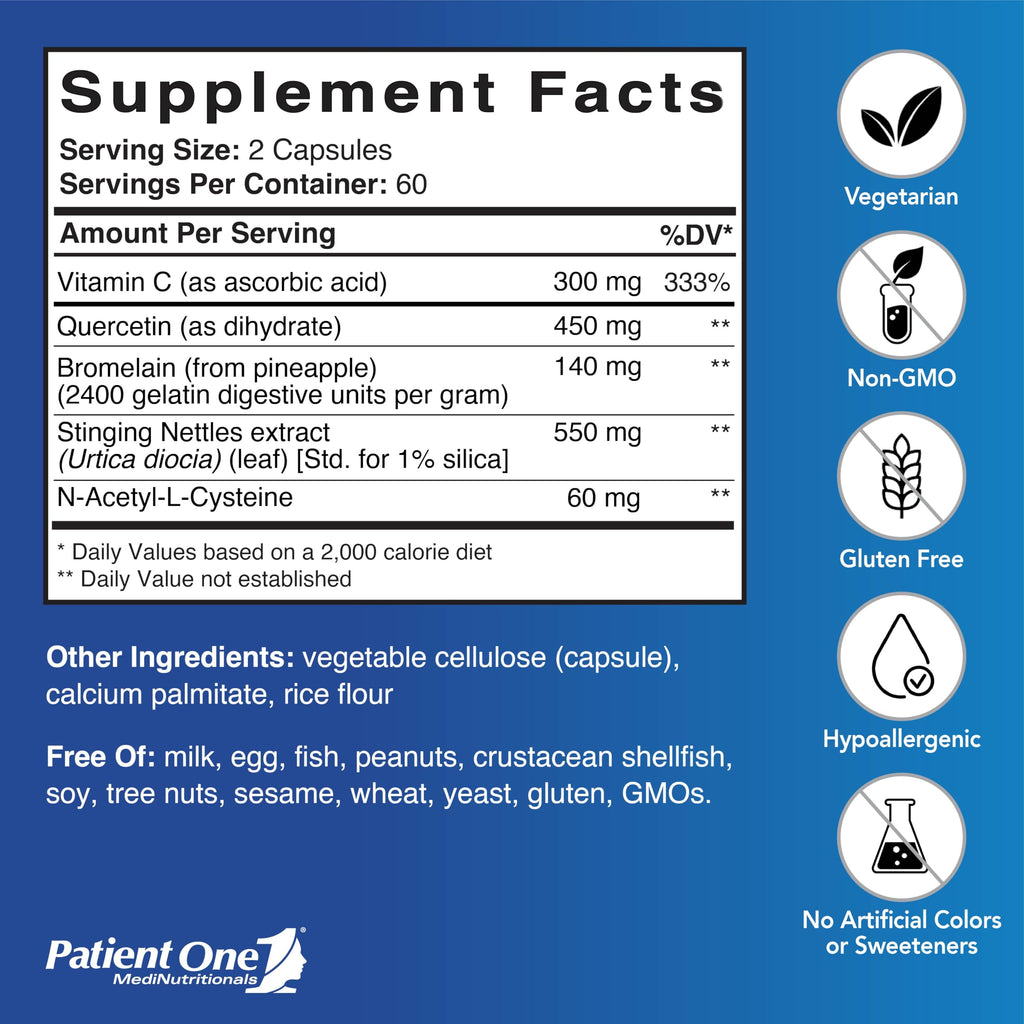Patient One SinusCare Seasonal Respiratory Support - 120 Capsules - image 2