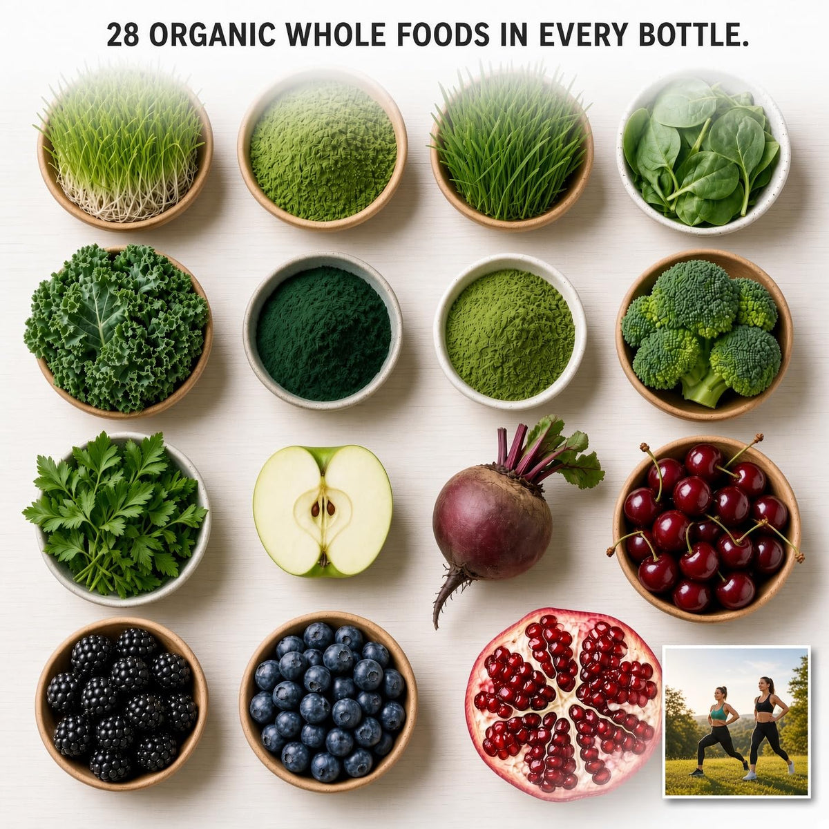 AAMATEC LIFE Organic Superfood Greens with 14 Fruits & Veggies - 60 Tablets - image 5