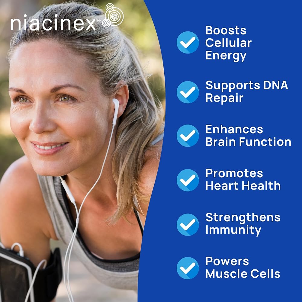 Niacinex NAD+ Supplement 600mg Nicotinamide Riboside - 60 Capsules - image 3
