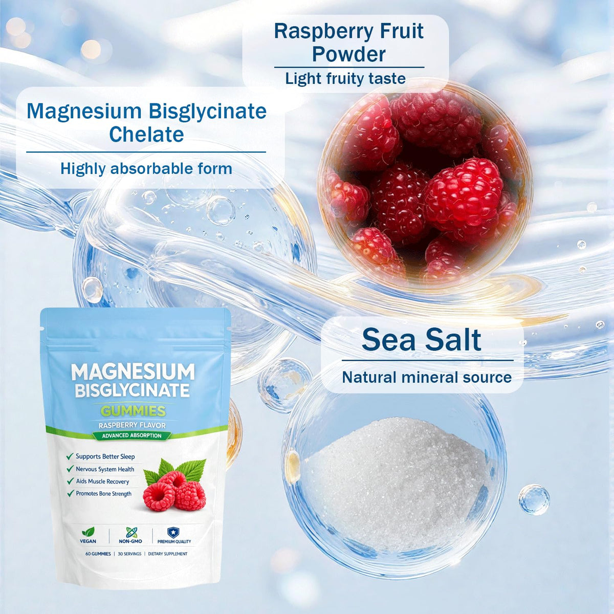 Belano Magnesium Bisglycinate Gummies 400mg - 60 Gummies - image 4