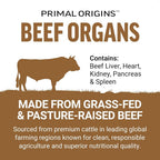 Force Factor Primal Origins Grass-Fed Beef Organs - 120 Capsules - image 4