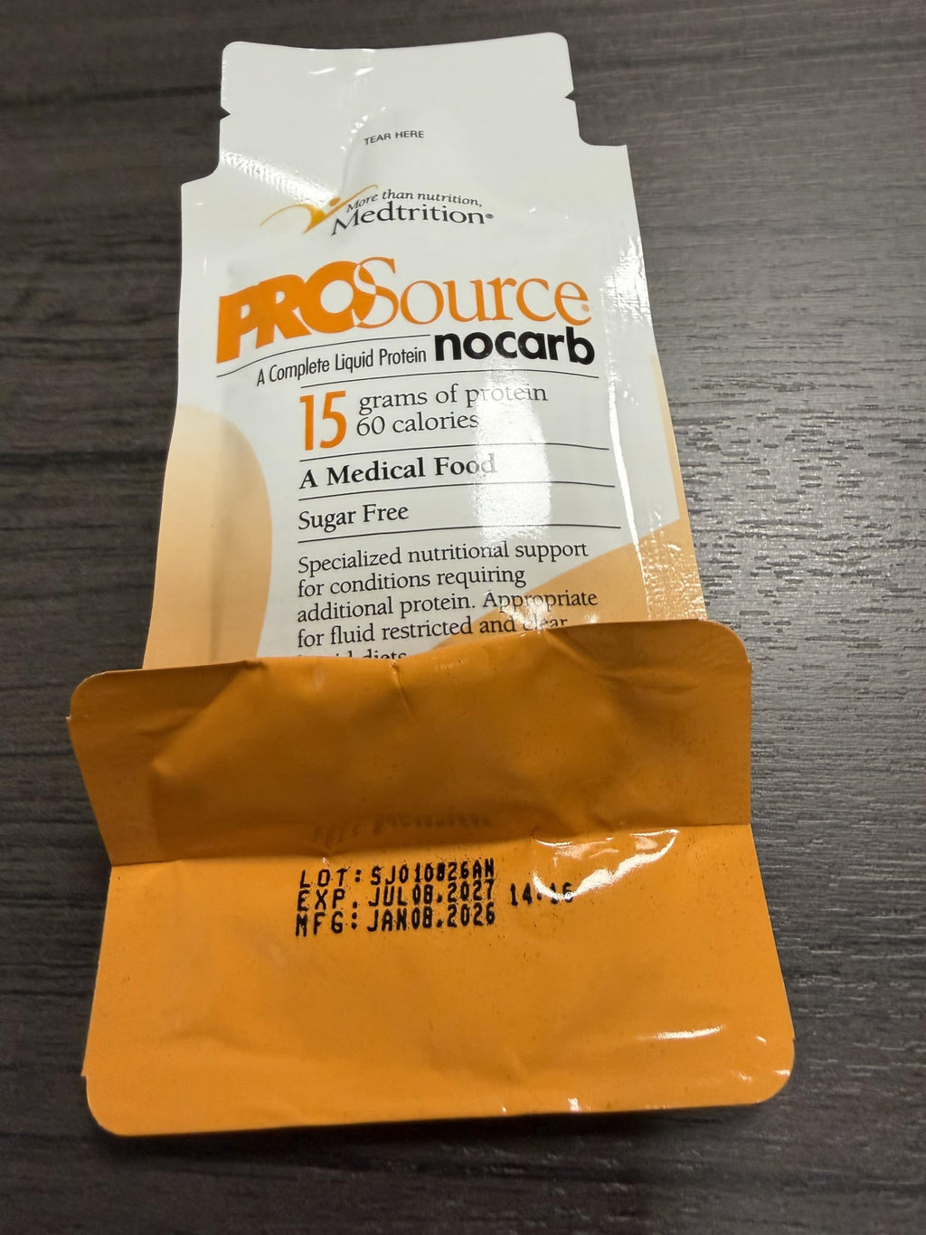 Medtrition ProSource NoCarb Liquid Energy Packets
