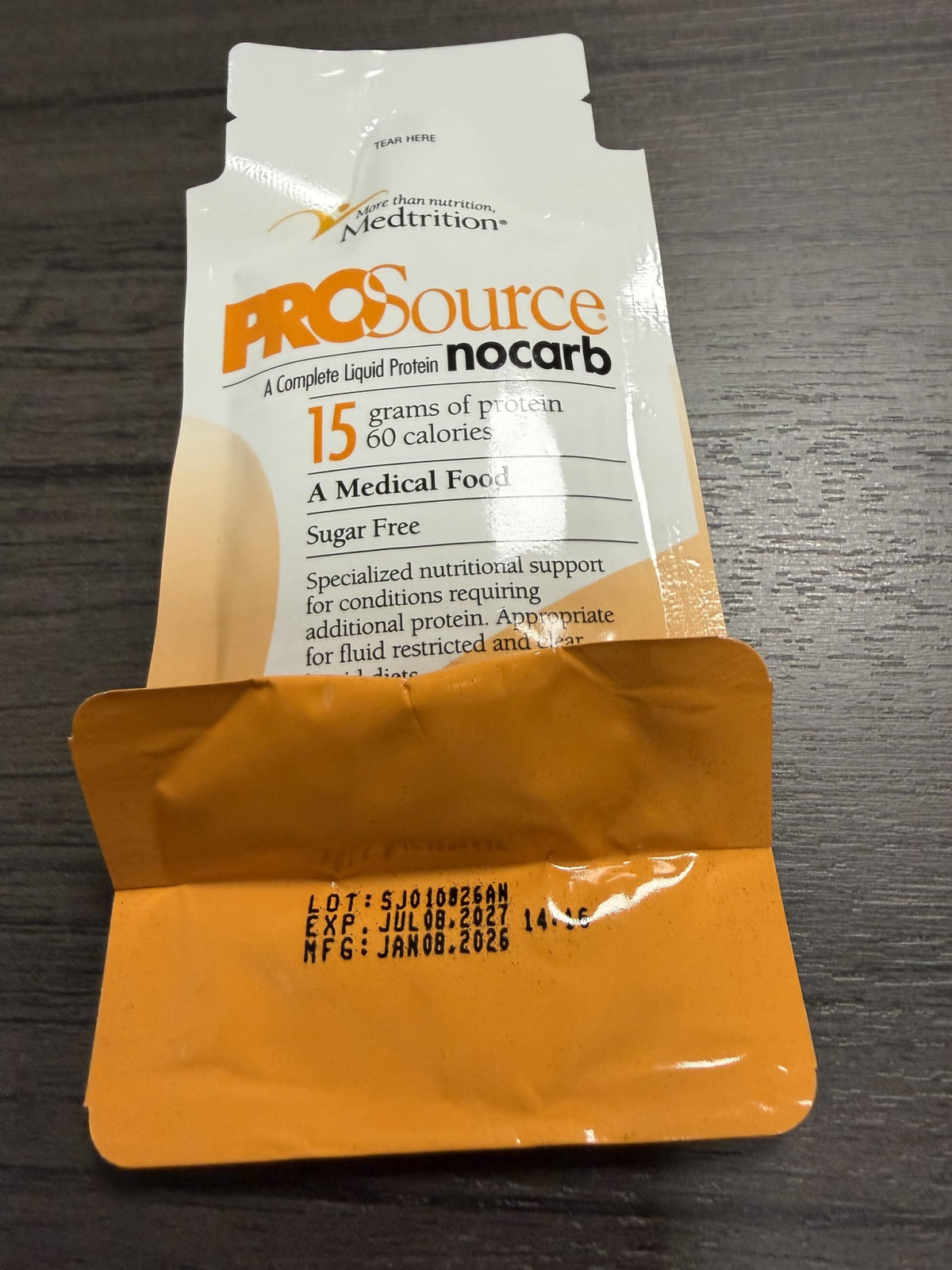 Medtrition ProSource NoCarb Liquid Energy Packets