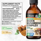 BIO KRAUTER 12-in-1 Mushroom Supplement for Immune Support - 4 Fl Oz - image 3