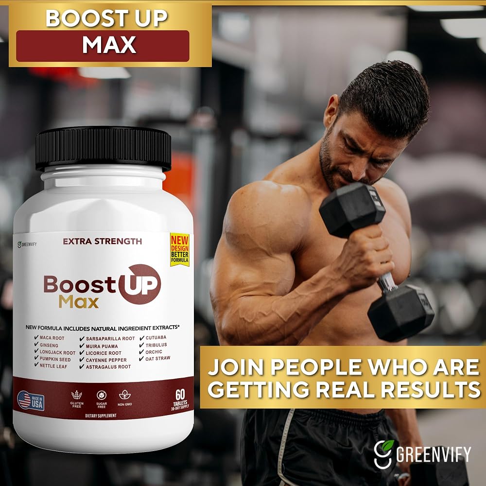GREENVIFY Boost Up Max Male Health Supplement with Calcium & Zinc - 180 Capsules - image 6