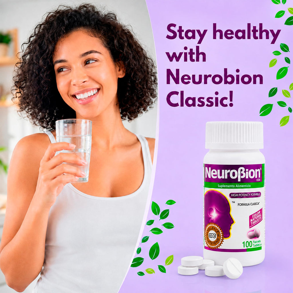 Neurobion High Potency Classic Formula B-Complex - 100 Tablets - image 3