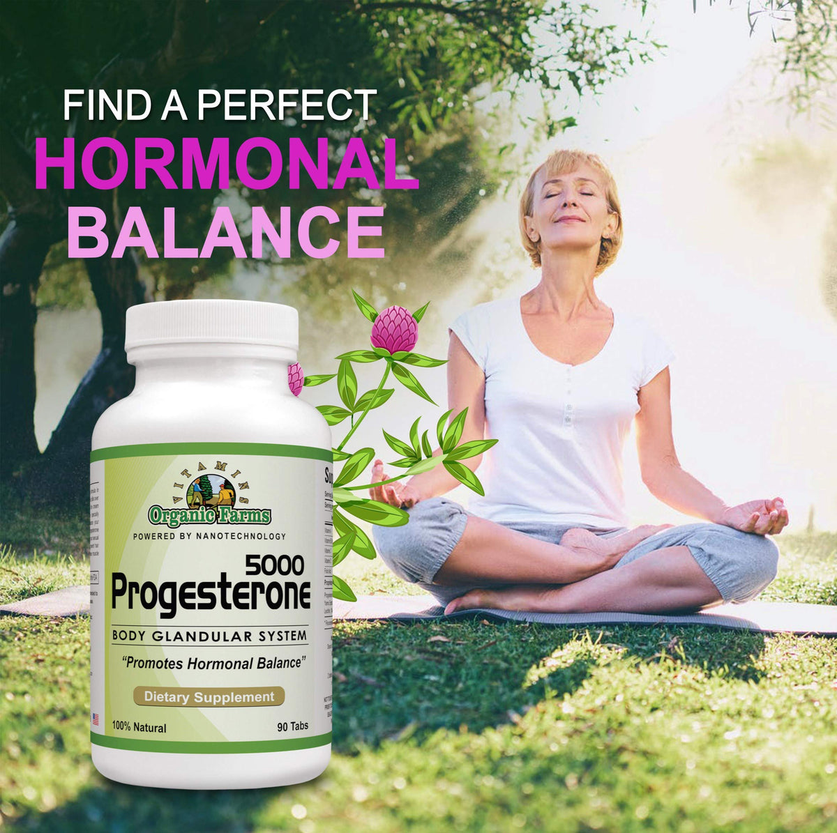 Organic Farms Vitamins Progesterone 5000 - 90 Tablets - image 5