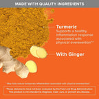 Qunol Turmeric Curcumin 1000mg and Ginger - 120 Capsules - image 3
