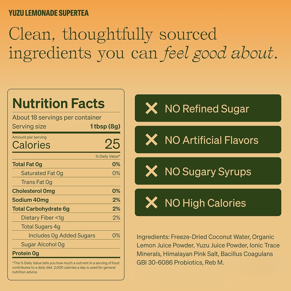 Clevr SuperTea, 18 Servings, Hydration Tea Blend with Coconut Water