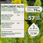 HERBAMAMA USDA Organic Mullein Drops for Lungs - 4 oz - image 4