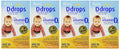 Ddrops Baby Vitamin D3 400 IU - 90 Drops (4 Pack)