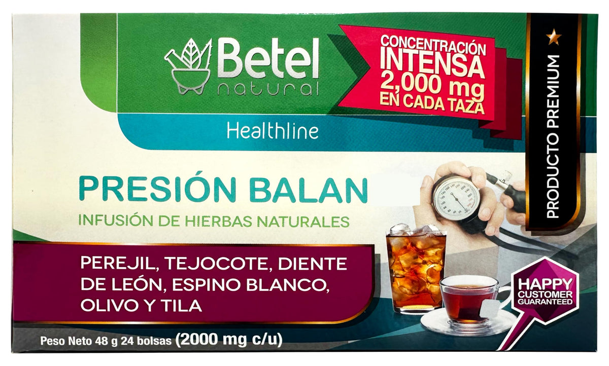 Betel Natural PresionBalan Tea Herbal Supplement - 24 Tea Bags