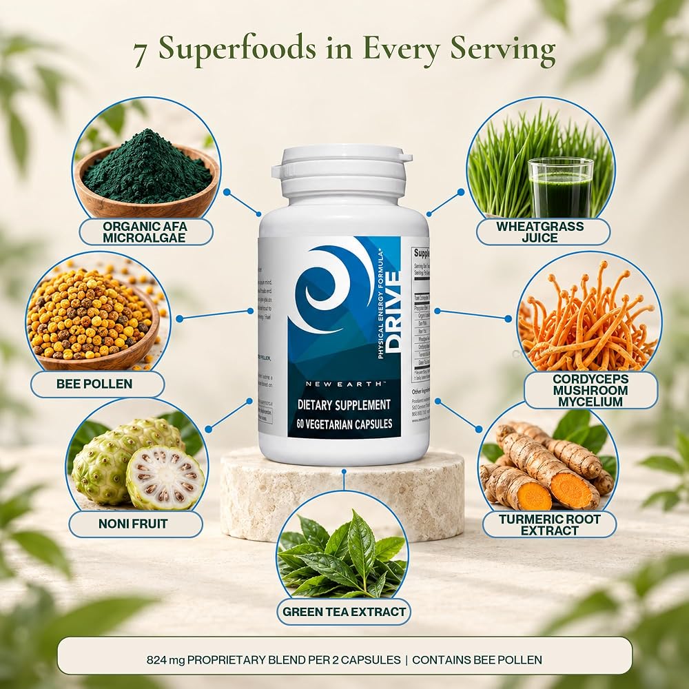 New Earth Drive Natural Pre Workout with Cordyceps - image 3
