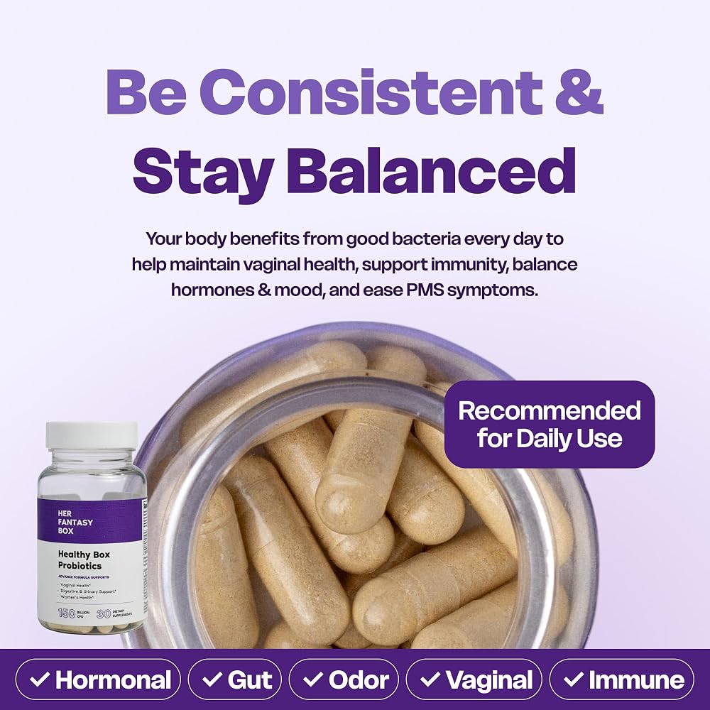 Her Fantasy Box Vaginal Probiotics for Women - 30 Capsules - image 5