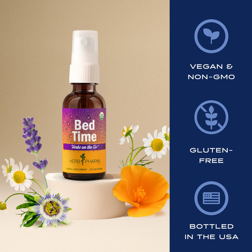 Herb Pharm Bed Time Spray Herbal Sleep Support - 1 Fl Oz - image 6