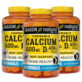 Mason Natural Calcium 600 mg with Vitamin D3 - 300 Chewables