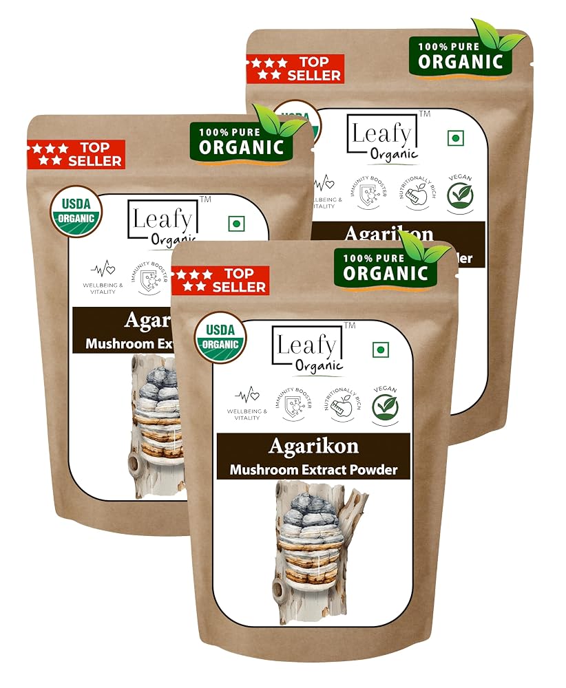 Leafy Organic Agarikon Mushroom Extract Powder - 300g