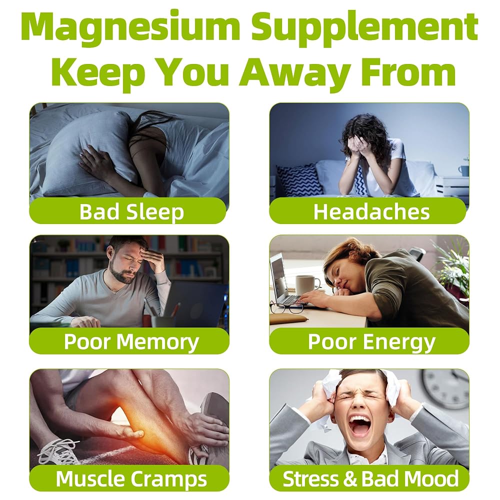 YKEOI Magnesium Glycinate Gummies 500 mg with Ashwagandha - 90 Count - image 2
