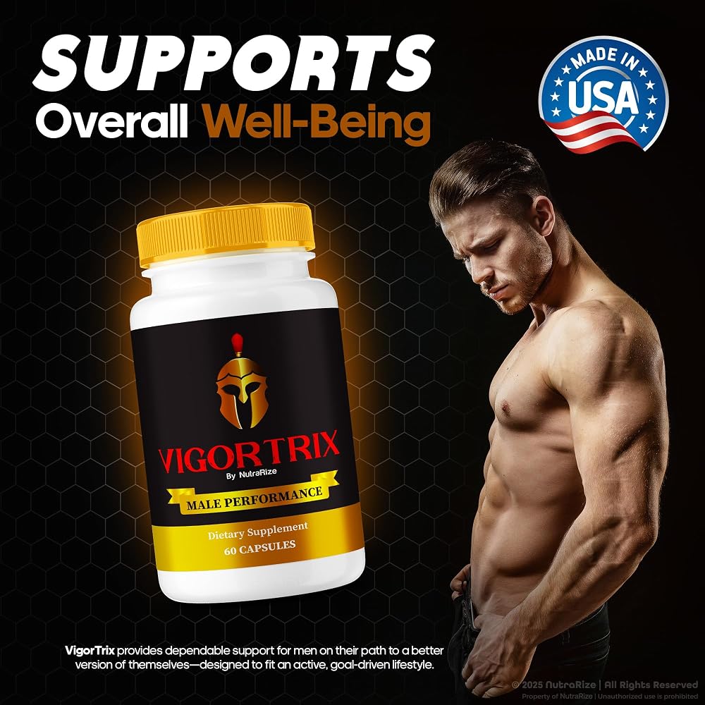 NutraRize Vigortrix Supplement for Men Energy & Stamina - 300 Capsules - image 7