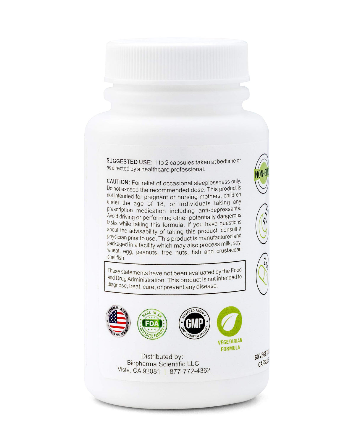 Biopharma Scientific NanoSnooze Sleep Aid Capsules - 60 Count - image 4
