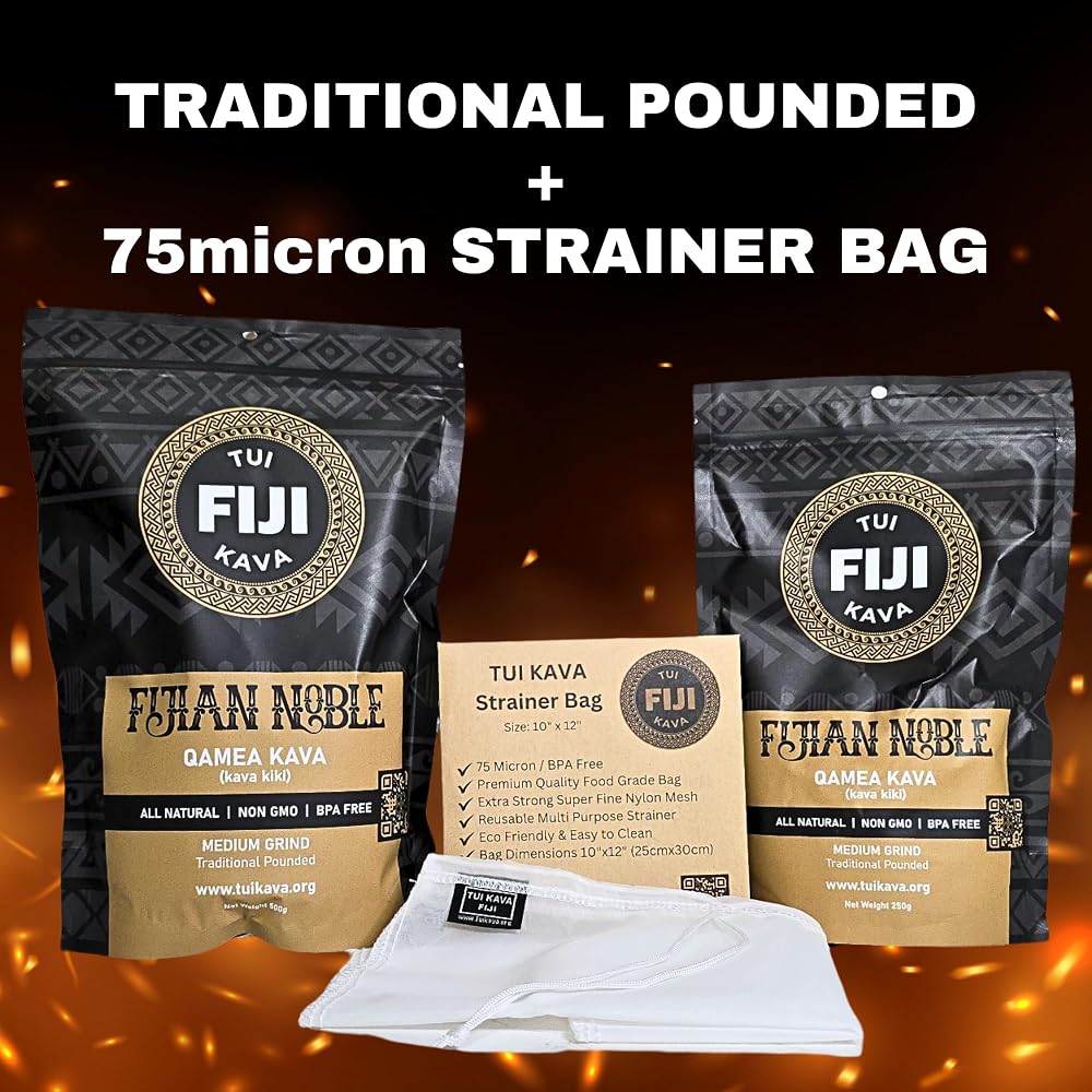 TUI KAVA Traditional Pounded Medium Grind Kava