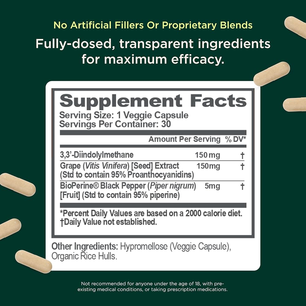 The Genius Brand Estrogen Balance DIM Supplement - 30 Capsules - image 2