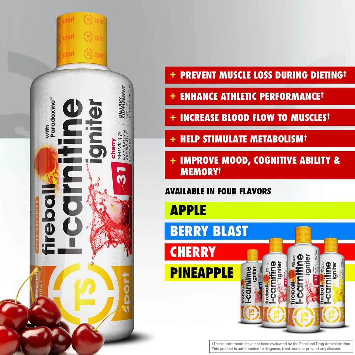 Top Secret Nutrition Fireball L-Carnitine Liquid