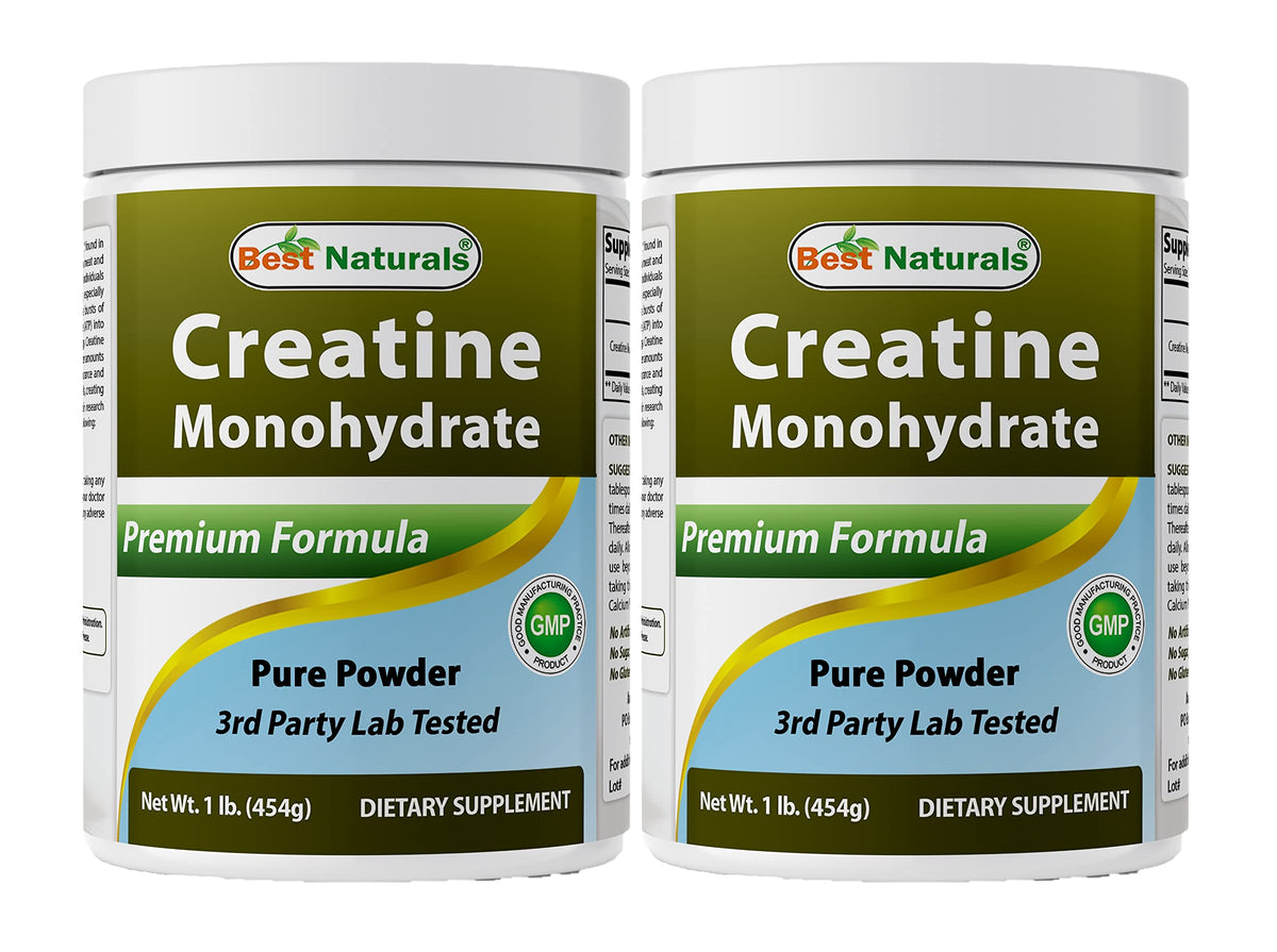 Best Naturals Creatine Monohydrate Pure Powder - 1 Lb