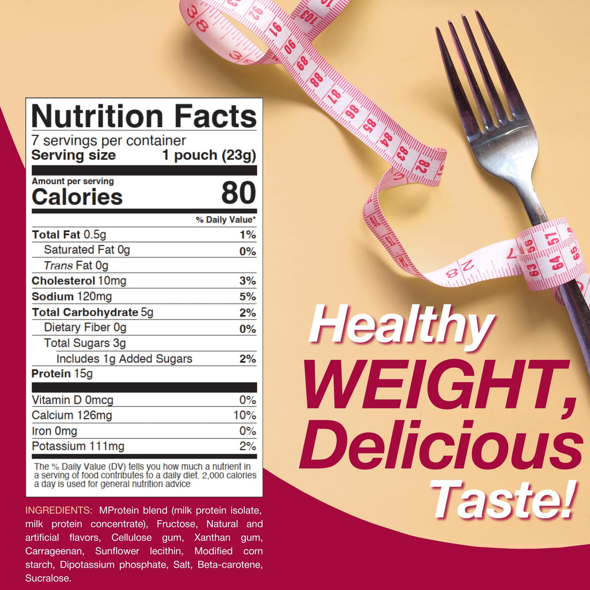 ProtiDIET High Protein Vanilla Instant Pudding Mix - 7 Pouches - image 5
