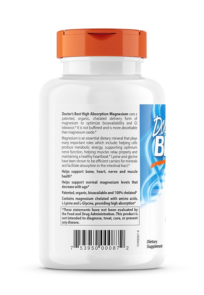 Doctor's BEST High Absorption Magnesium - 240 Tablets - image 2
