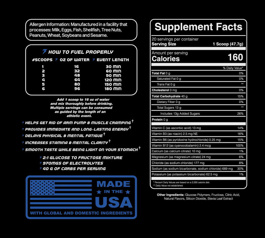 Hydro Power Endurance Fuel Carb & Electrolyte Drink Mix - 20 Servings - image 5
