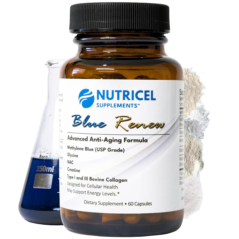 Nutricel Supplements Methylene Blue Capsules with GlyNAC - 60 Capsules