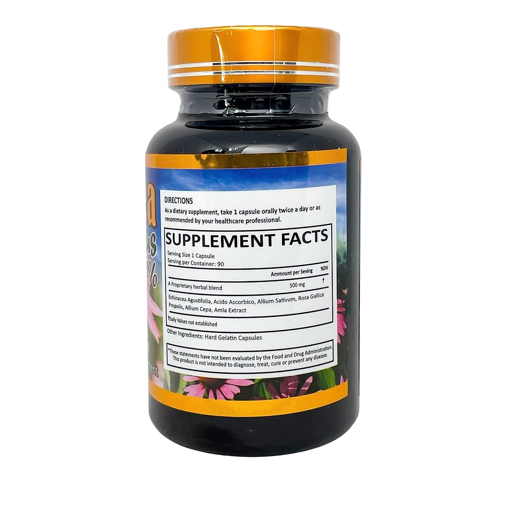 Productos El Colibri Echinacea Angustifolia Proprietary Blend - 90 Capsules - image 2