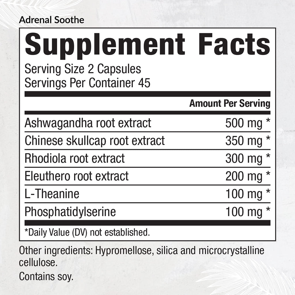 Equilife Adrenal Soothe Capsules for Stress & Sleep Support - 90 Capsules - image 2