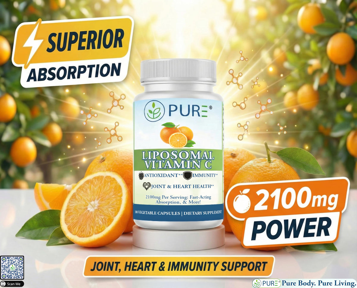 PURE Liposomal Vitamin C 2100mg Immune Support - 180 Capsules - image 2