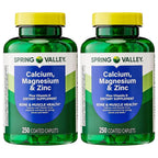 Spring Valley Calcium, Magnesium & Zinc Plus Vitamin D3 - 250 Caplets