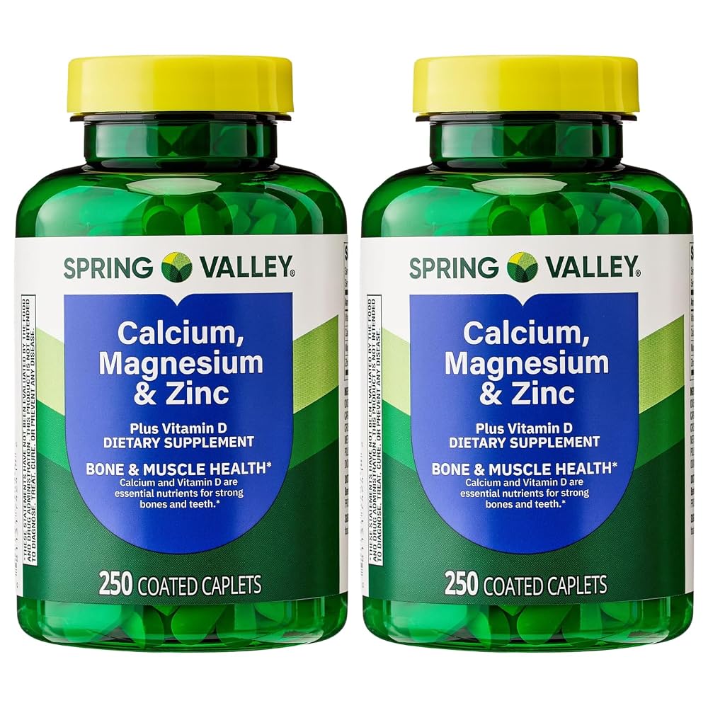 Spring Valley Calcium, Magnesium & Zinc Plus Vitamin D3 - 250 Caplets