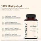 terra360° Moringa Leaf Powder 800mg - 60 Capsules - image 8