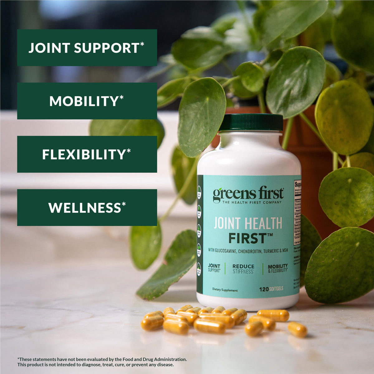 Greens First Joint Health First Natural Support - 120 Softgels - image 2