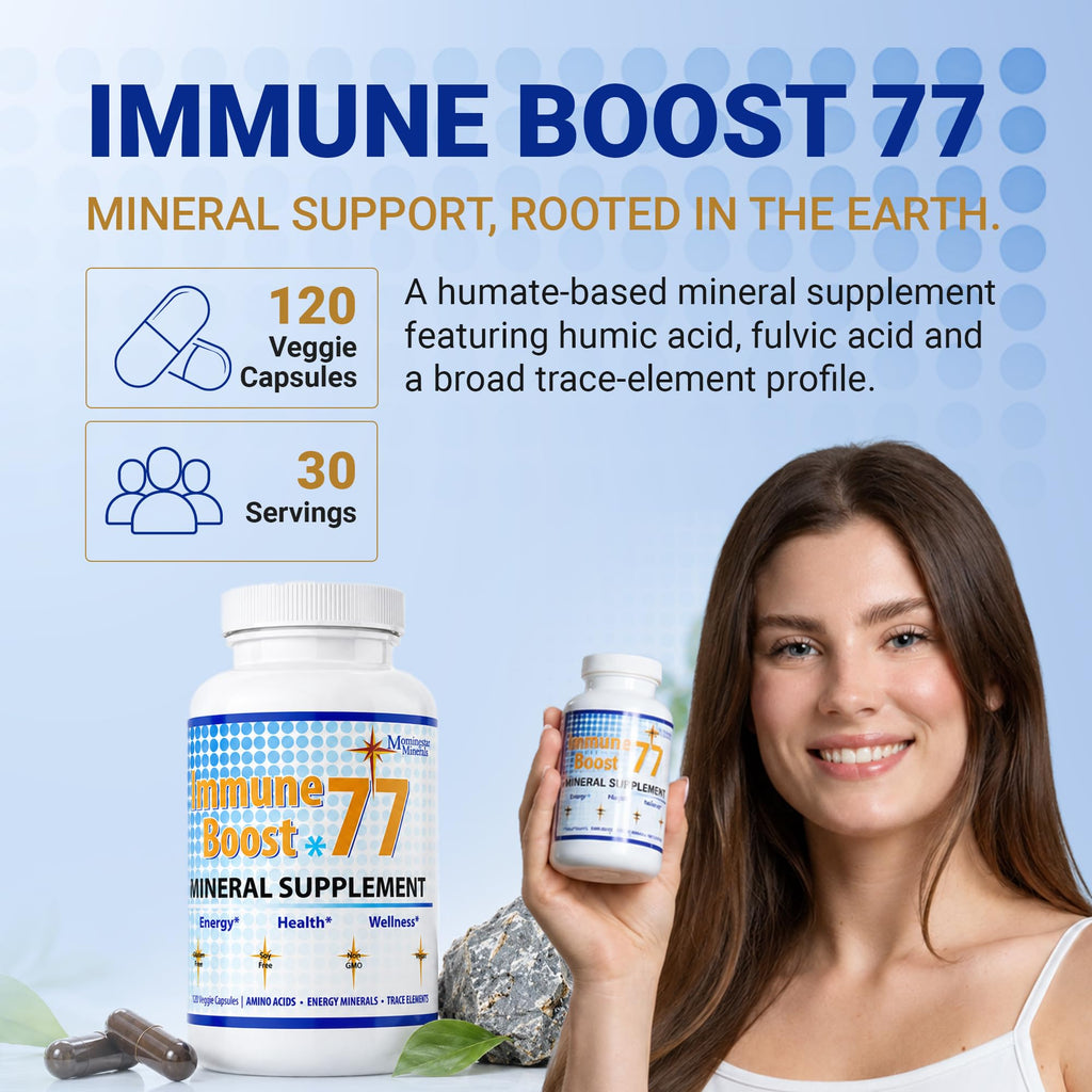 Big Man Morningstar Minerals Immune Boost 77 - 120 Vegetarian Capsules - image 8