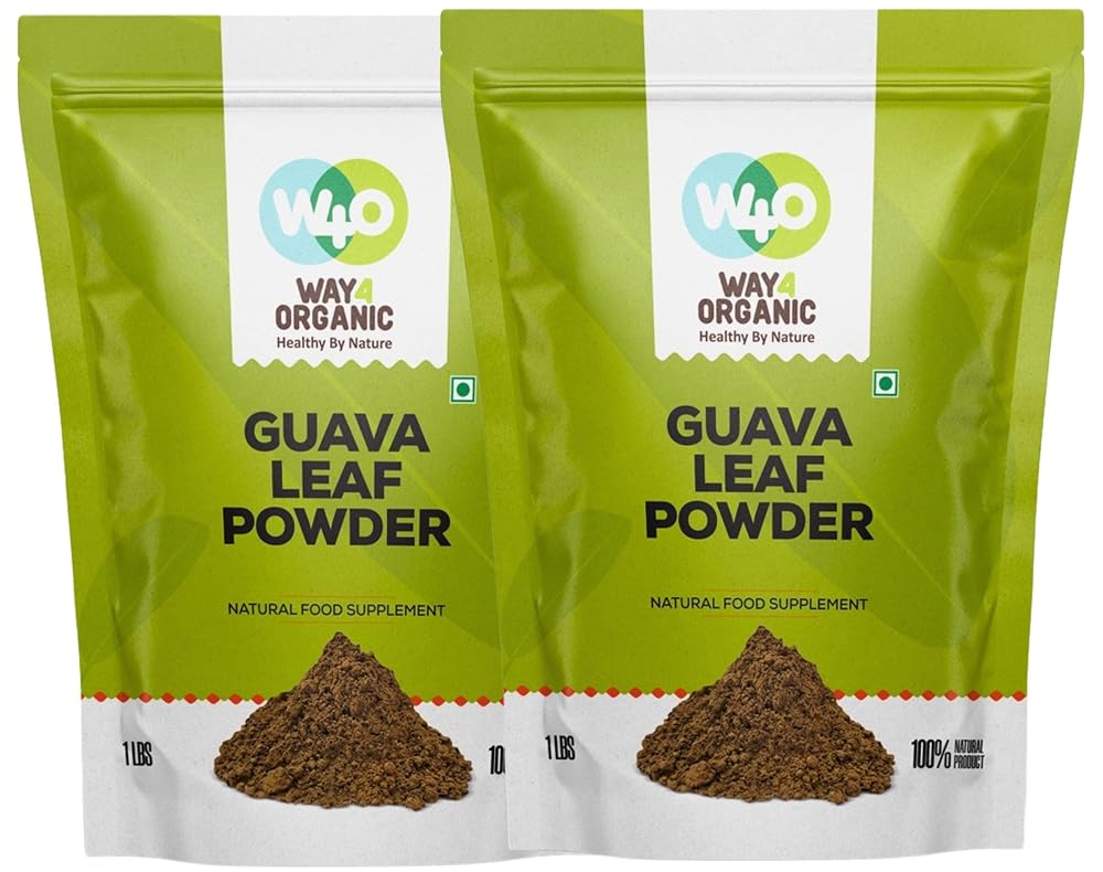 WAY 4 ORGANIC W4O Guava Leaf Powder (100% Natural & Pure)